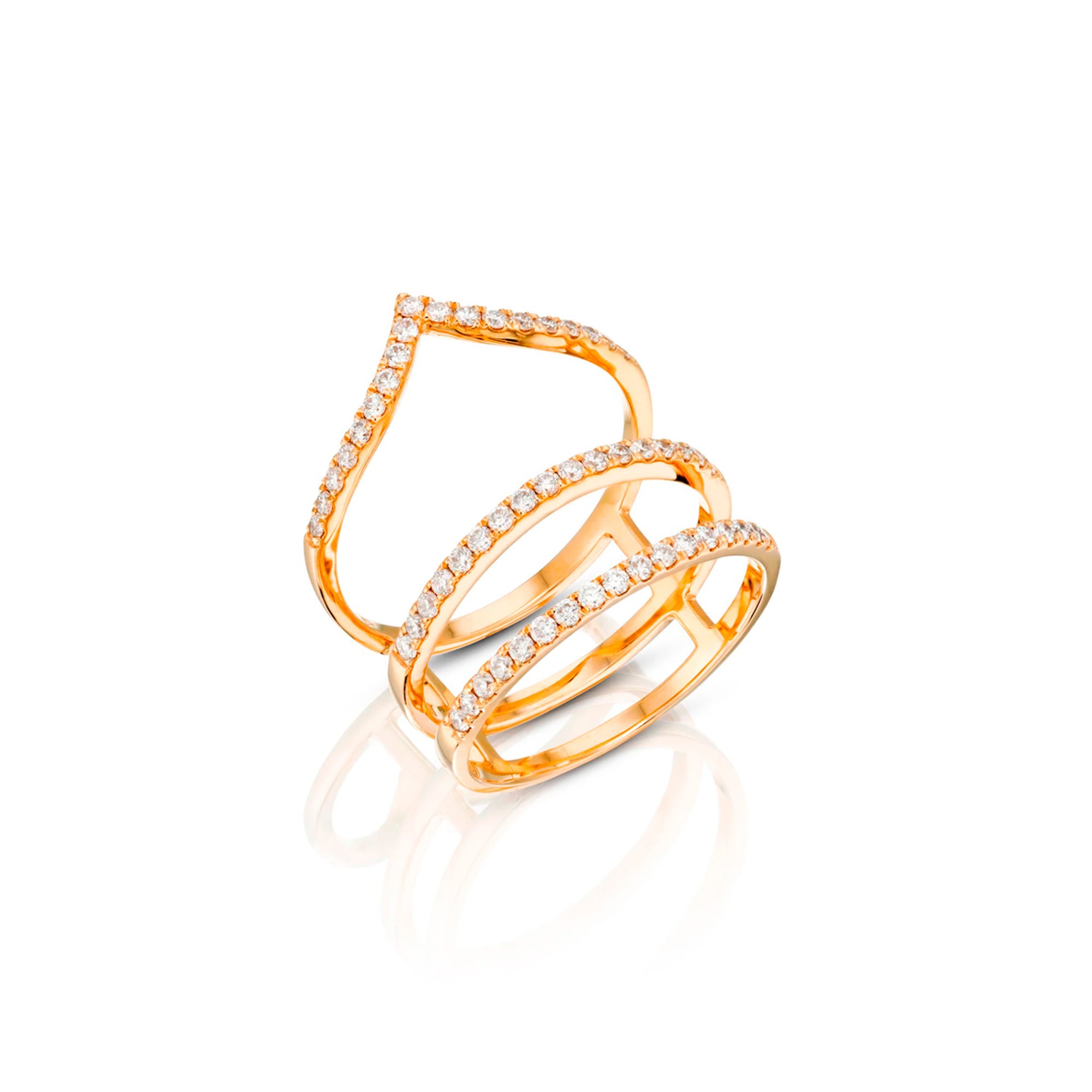 Anillo Triple Brillantes