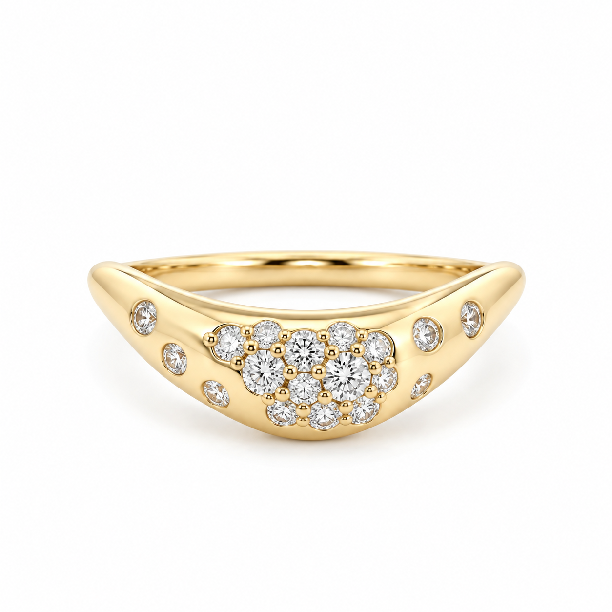 Anillo Wave Pave
