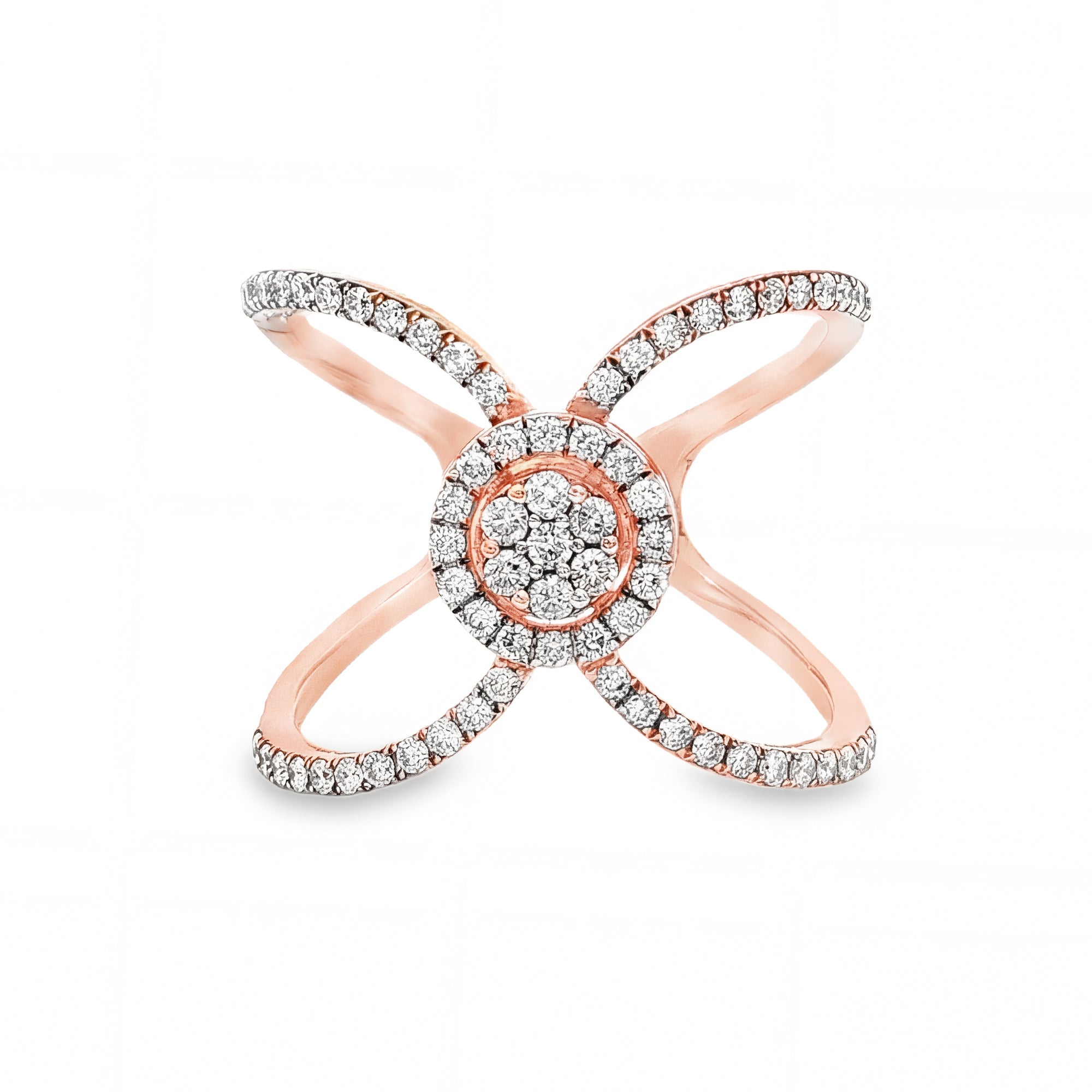 Anillo Halo Roseta