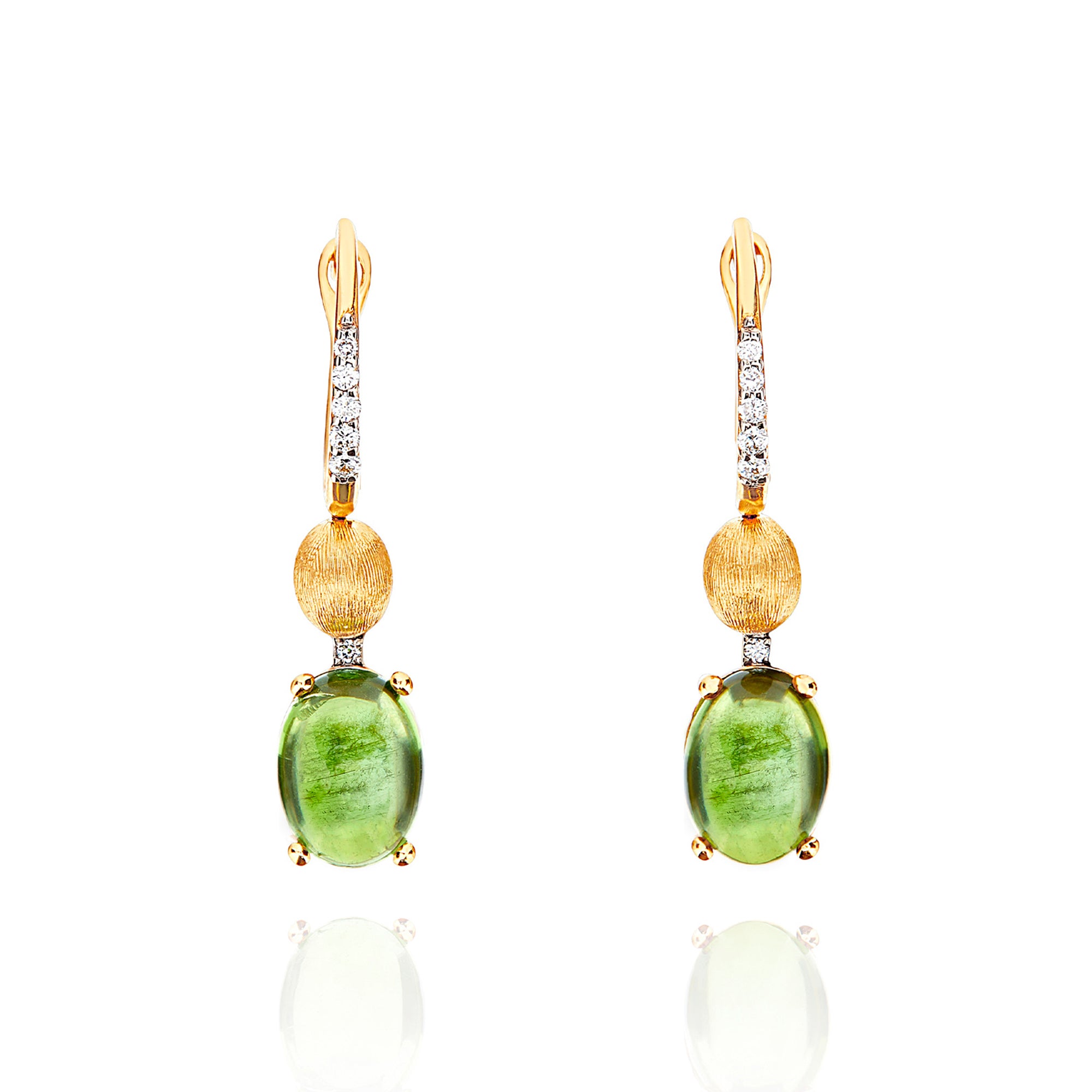 Argollas Turmalina Verde