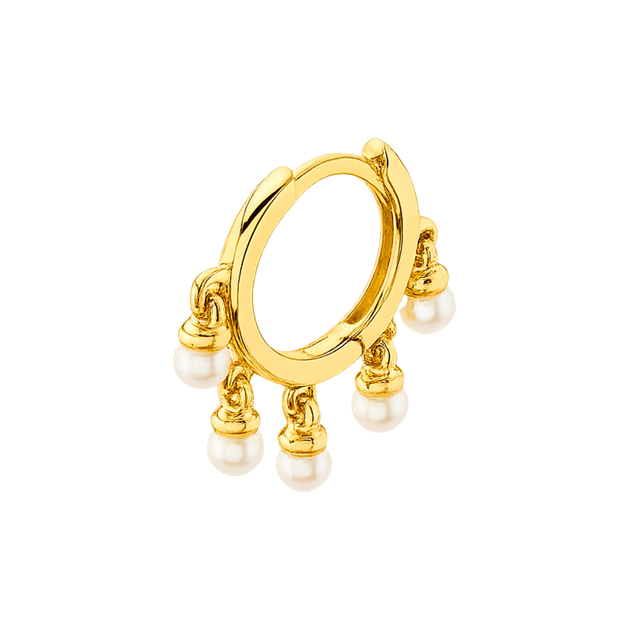 Hoop con Perlas